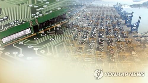 반도체 수출 내리막길…취약부문 보완 계기 (CG)