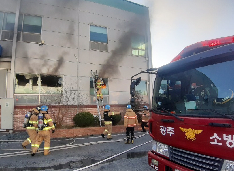 광주 북구 대촌동 의료기기 제조공장서 불