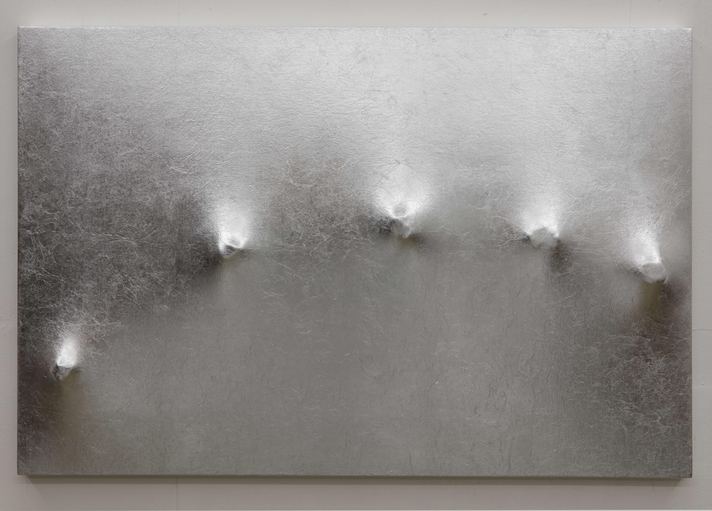 황성준, 'Pause' mixed media on canvas, 91 x 60cm, 2015