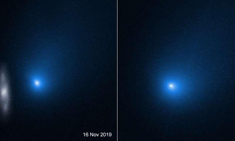 허블우주망원경이 포착한 보리소프 혜성