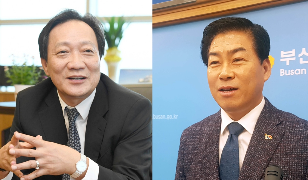 장인화(왼쪽) 씨와 정정복 씨