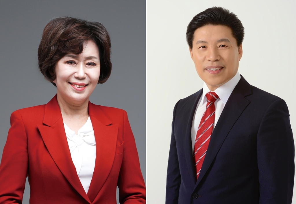 자유한국당 김양희(왼쪽)·김정복 예비후보