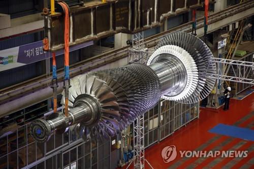 두산중공업이 국산화에 성공한 가스터빈 초도품