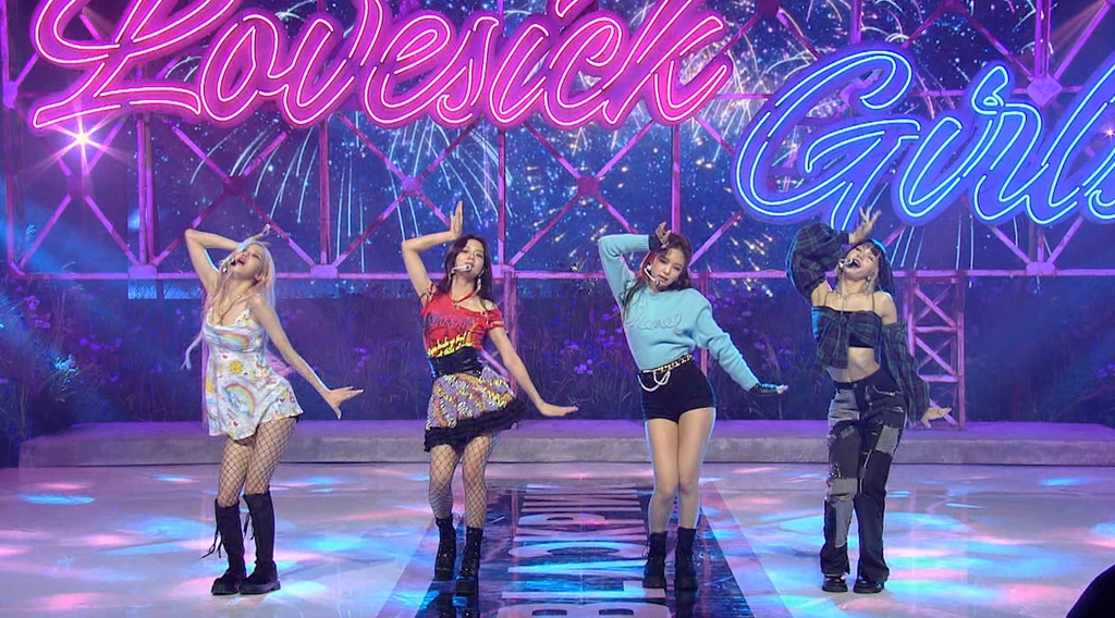 ABC 토크쇼 '굿모닝 아메리카'에서 신곡 무대를 선보인 걸그룹 블랙핑크