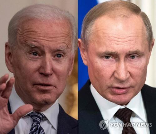 조 바이든 미 대통령(좌)과 블라디미르 푸틴 러시아 대통령