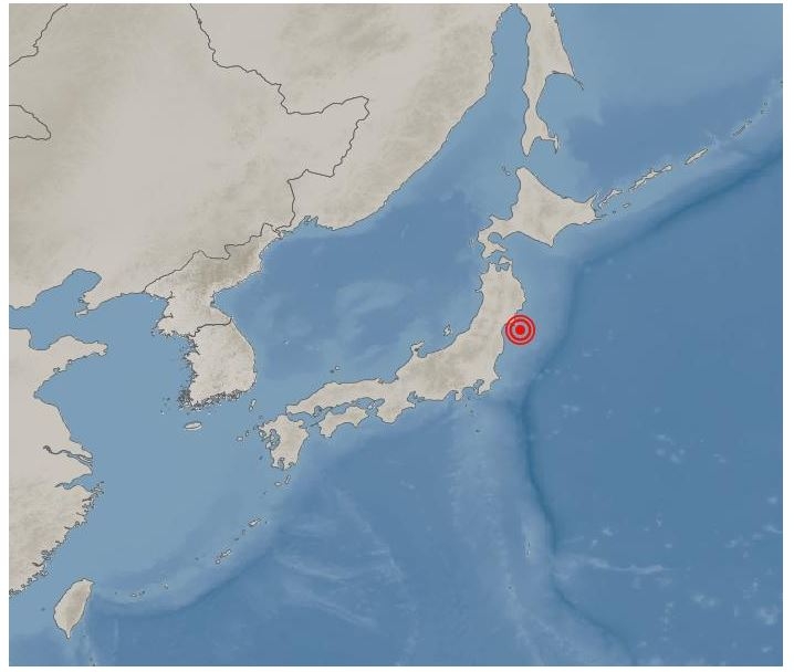 "일본 동북지방에 규모 6.6 강진 발생"