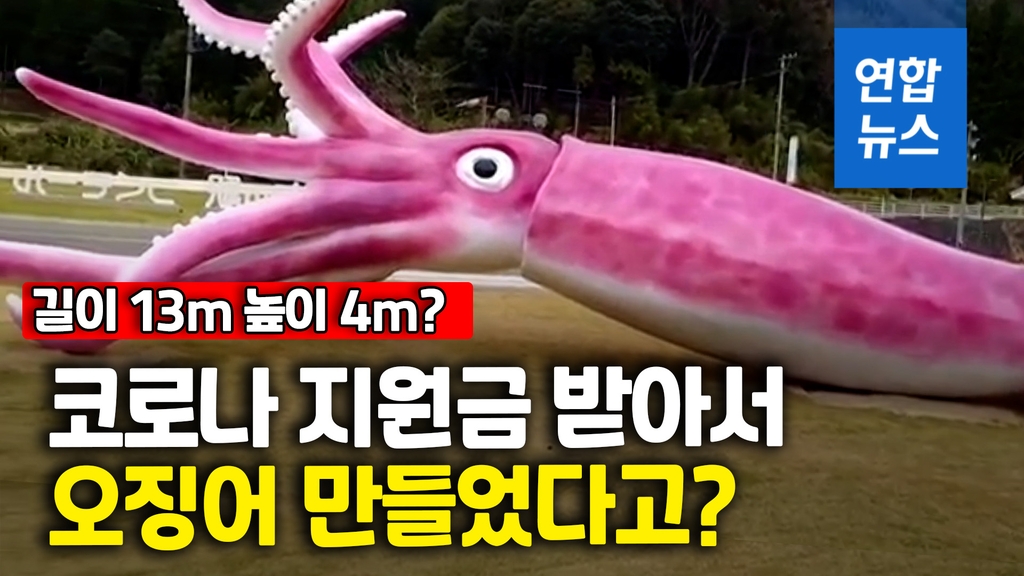 [영상] 일본 해안도시에서 만든 13m 오징어 조각상, 뭇매 맞는 사연은? - 2