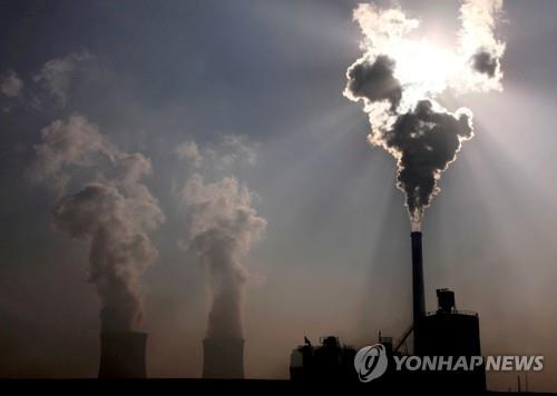 중국 네이멍구자치구의 석탄화력발전소