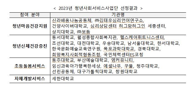 올해 청년사회서비스사업단 30개 선정…초등돌봄 서비스 신설 - 2