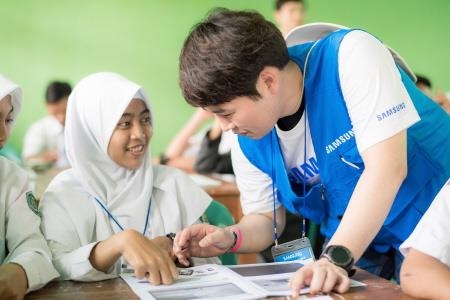 삼성전자, 인도네시아·말레이시아에서 교육 봉사 활동 실시 - 1
