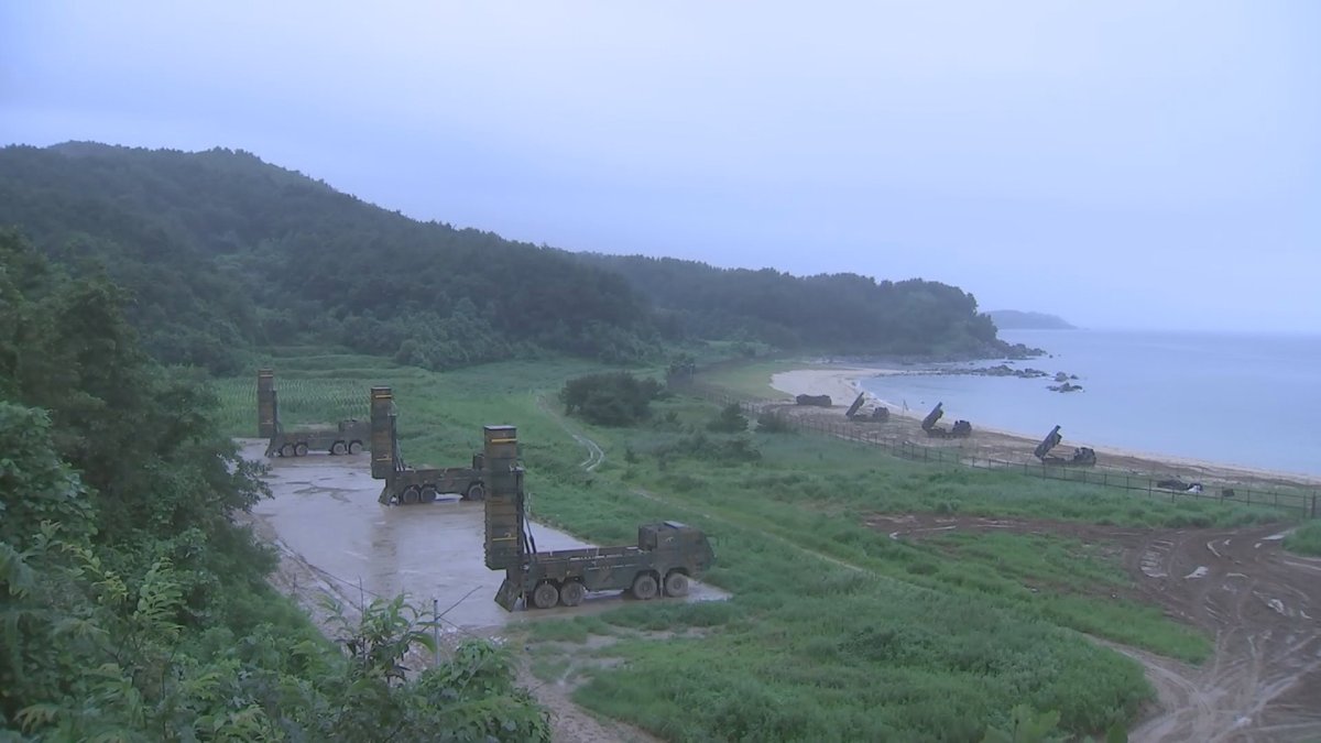 韓国軍がミサイル発射訓練　北朝鮮に警告（９月４日）