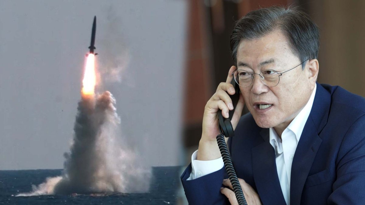독자개발 SLBM 시험 성공…문대통령 "北도발 확실한 억지력"