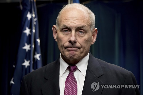 켈리 국토안보장관, 美워싱턴서 트럼프 행정명령 실행 논의