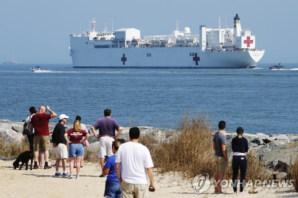Virus Outbreak USNS Comfort