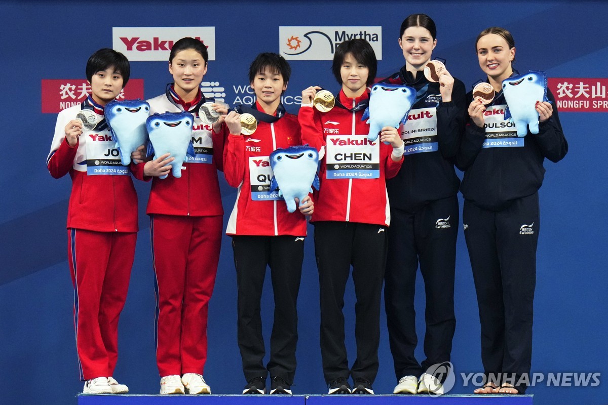 2024 세계수영선수권 다이빙 여자 싱크로 10ｍ 플랫폼 메달리스트