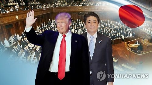 일본, 트럼프 대선승리에 즉각 축하메시지…안보정책 영향에 촉각(CG)