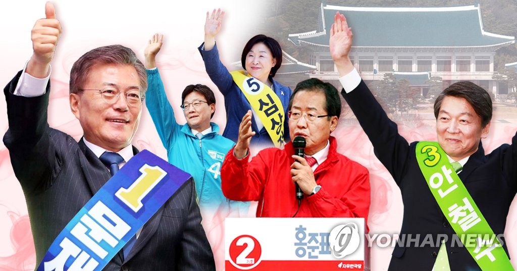 장미대선 '1강2중2약' 판세 재편 (PG)