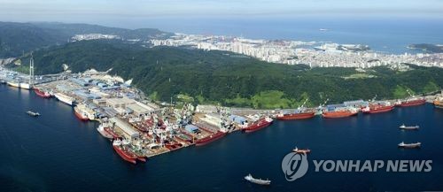 현대미포조선 전경