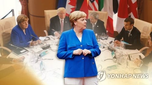 메르켈 "유럽의 운명은 유럽 스스로 책임져야"(CG)