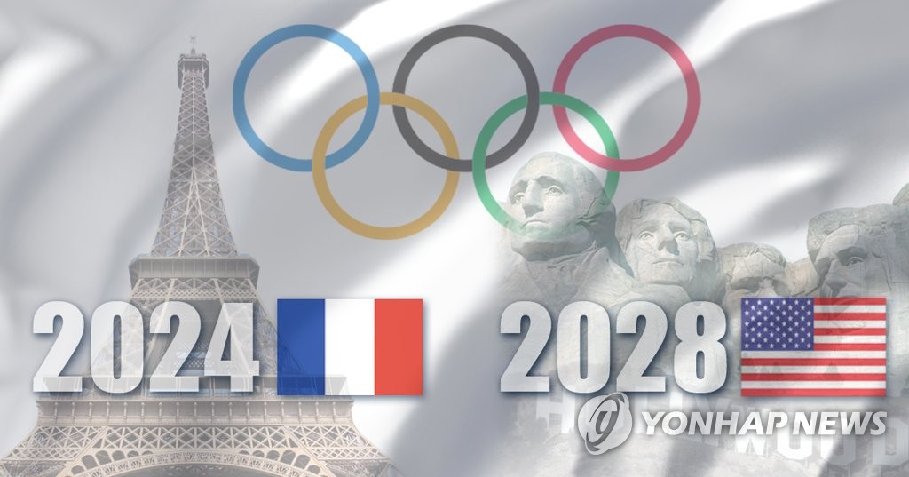 2024년·2028년 올림픽 개최지 파리·LA 확정 (PG)