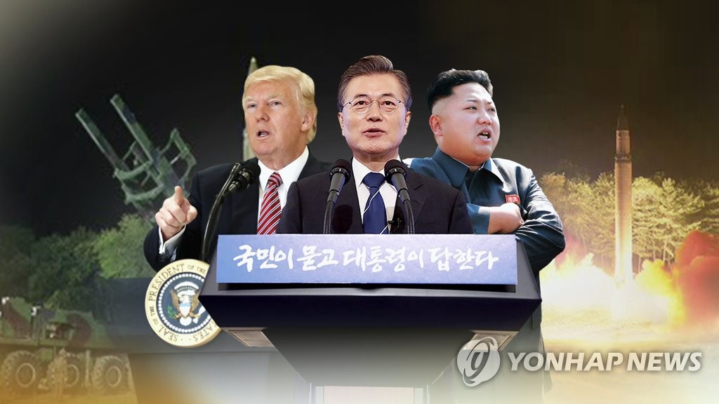 문대통령 100일 기자회견에서도 “한반도 전쟁 불가”(CG)