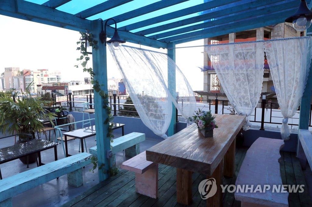 오륙도 보이는 메종꽃떼 옥상