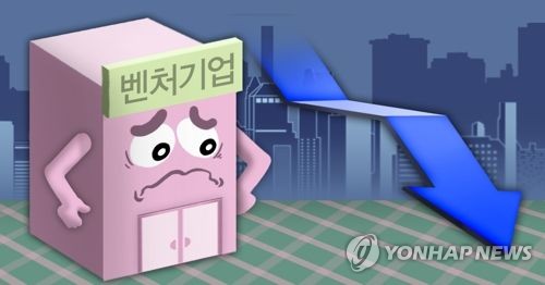 벤처기업 성장 하락 (PG)