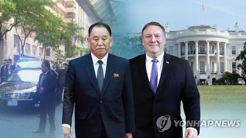 폼페이오-김영철 8일 뉴욕서 회동(CG)
