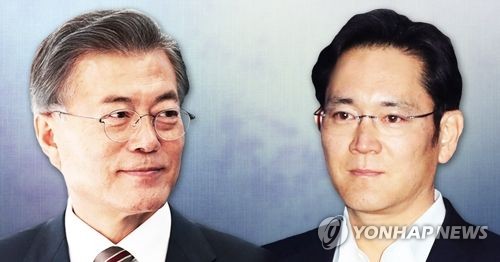 삼성 이재용 부회장 문재인 대통령과 회동할까(PG)