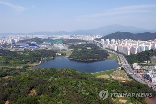 광주광역시 중앙공원 전경
