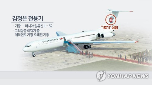 김정은 전용기 (CG)