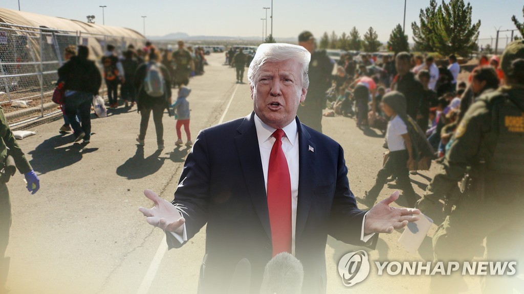 트럼프 "멕시코, 불법 이민 안막으면 관세" (CG)