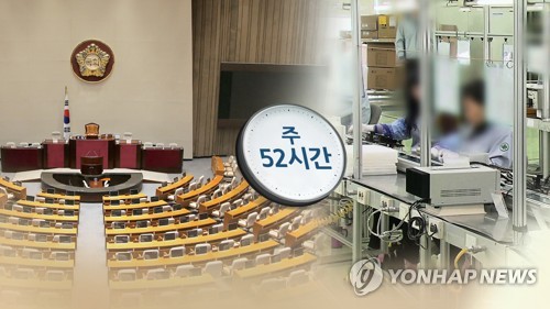 '52시간제' 속 타는 중소기업계…국회는 뒷짐 (CG)