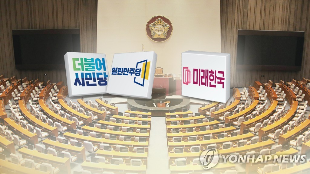 뚜렷해지는 與 비례정당 표심 분산…한국당은 결집 (CG)