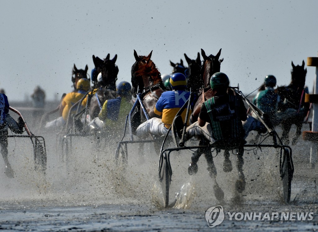 GERMANY-TRADITION-HORSE RACE-MUD-FEATURE