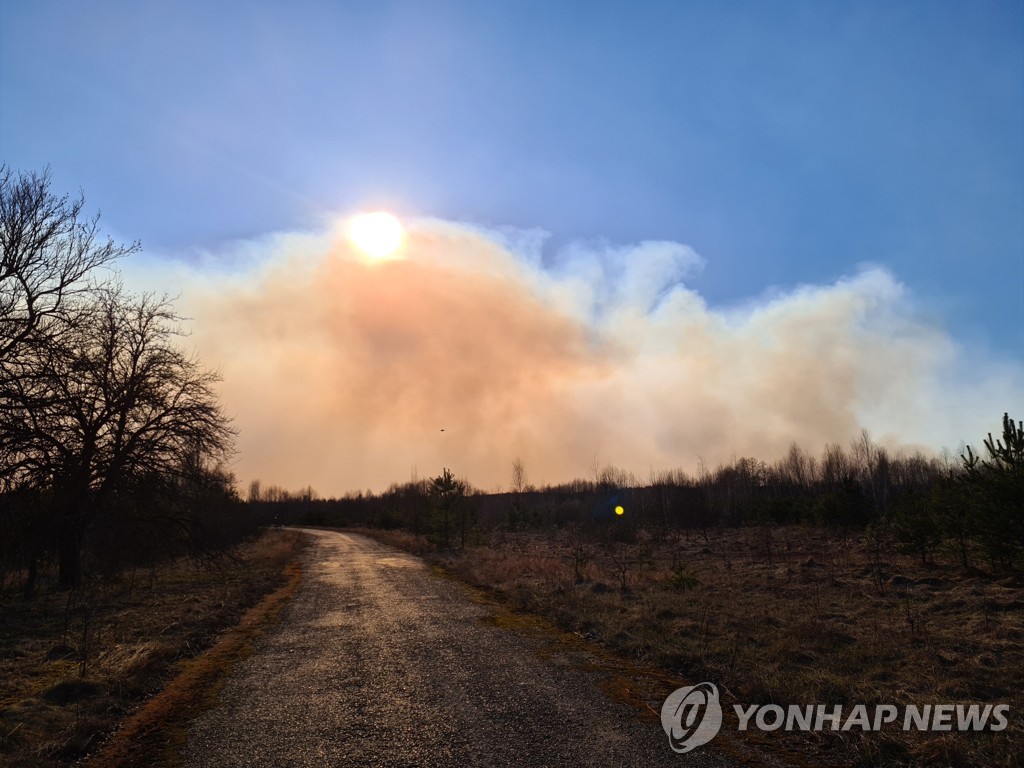 UKRAINE-DISASTER-FIRE