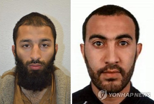 런던 브리지 테러범 쿠람 버트(좌). 라치드 레두안(우)