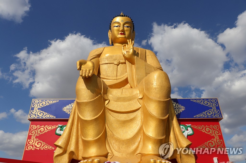 12m statue of Buddha unveiled in Kalmykia, Russia