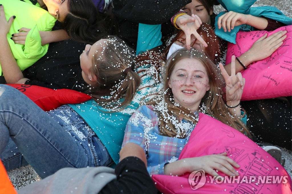 Antistress Fest mass pillow fight in Krasnodar Territory