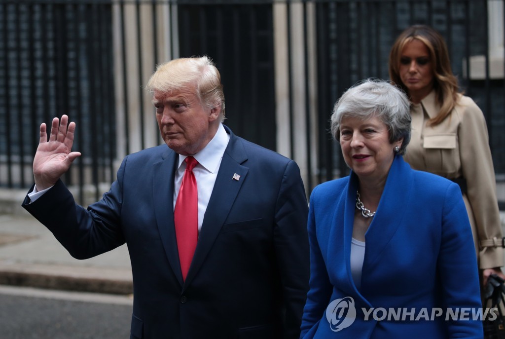도널드 트럼프 미국 대통령과 테리사 메이 영국 총리