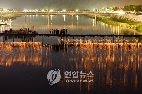 무주 반딧불축제 '낙화놀이'