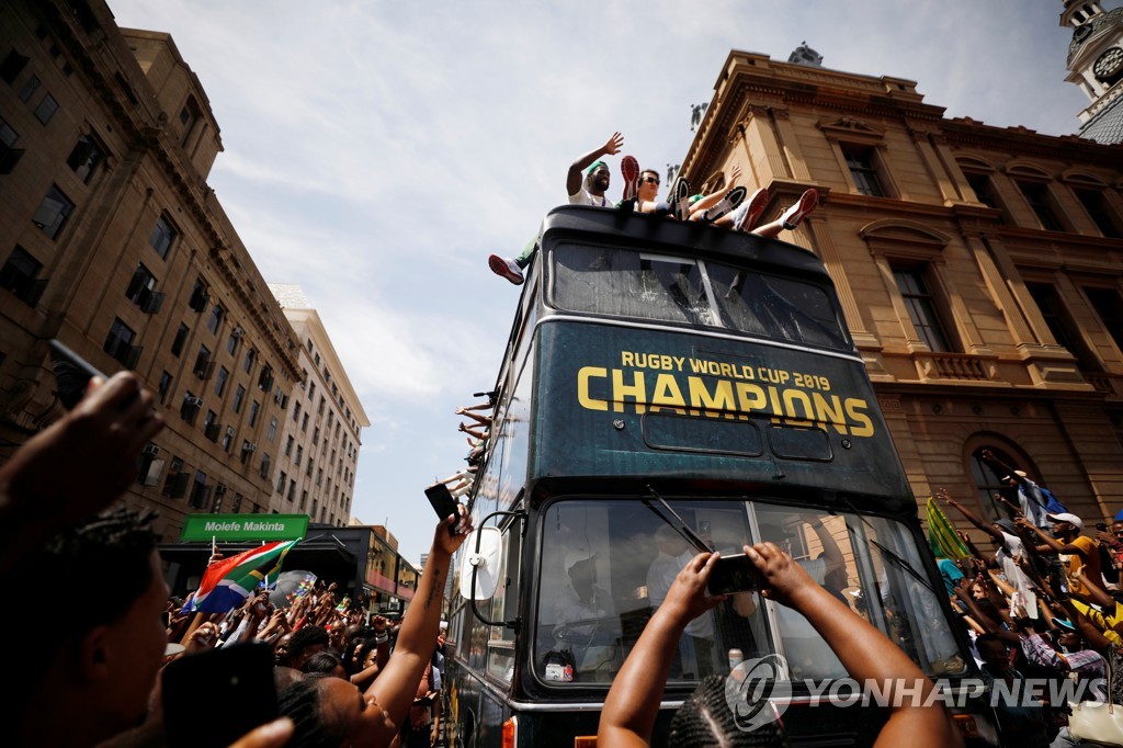RUGBY-UNION-WORLDCUP-ZAF/PARADE