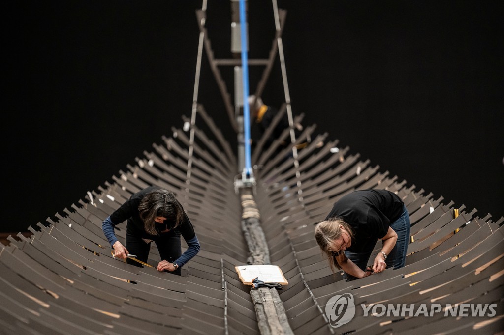 ′37.4m′…바이킹 시대 최대 선박 로스킬레 6호 눈길