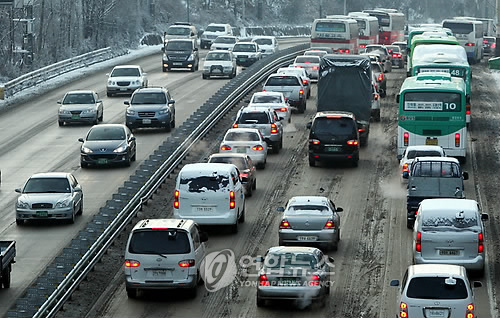 동부간선도로 의정부구간 출근길 정체