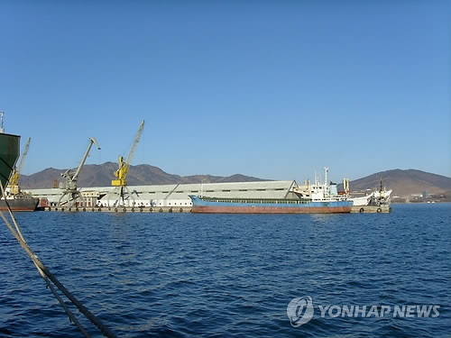 북한 나진항의 모습 (연합뉴스 자료사진)