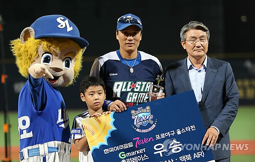 국민타자 이승엽, 홈런레이스 우승