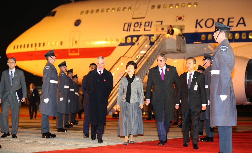 영국 국빈 방문한 박근혜 대통령