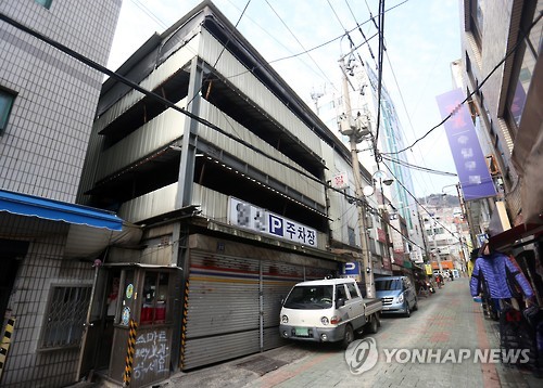 부산 신창동에 들어설 공영주차장 부지