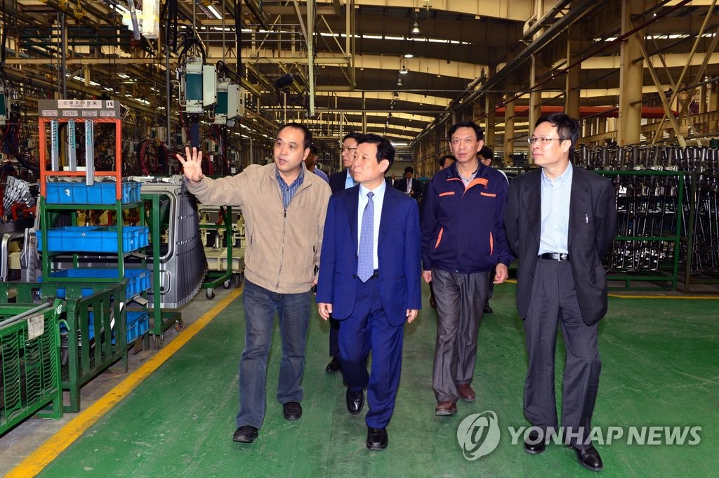 중국 구룡자동차 본사 방문한 윤장현 광주시장