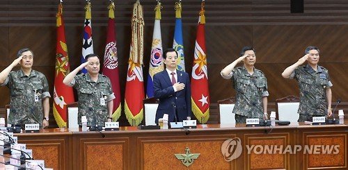 한민구 "北 도발 지속하면 자멸" 경고…전군 주요지휘관회의(종합2보) - 2
